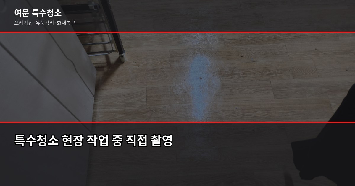 야탑역 특수청소 가격, 현장 상태에 따라 얼마나 다를까 3