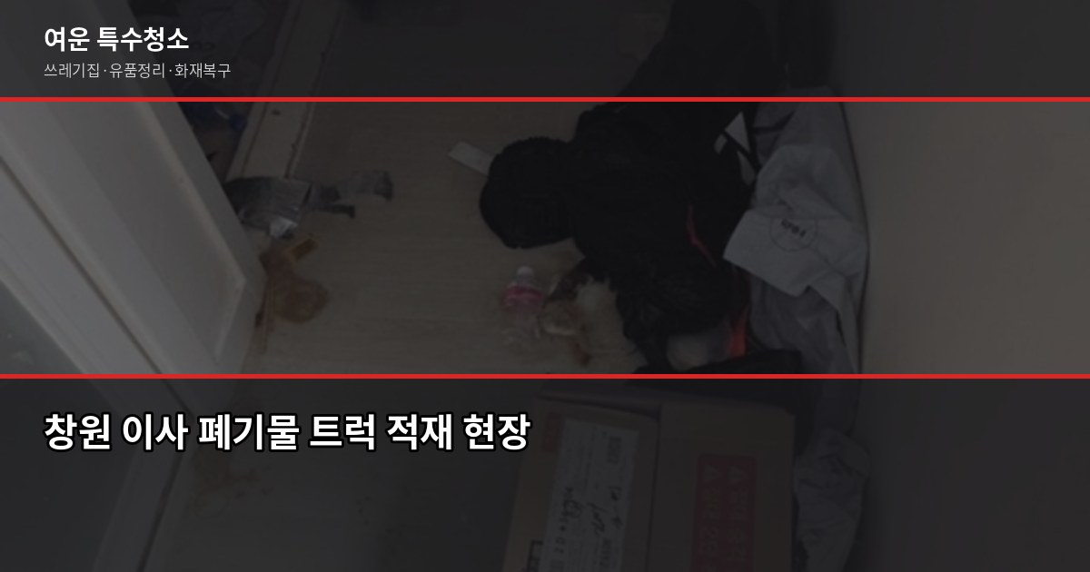 창원 대형폐기물 처리 비용과 무상수거 항목, 헷갈리는 것만 짚어드립니다 4