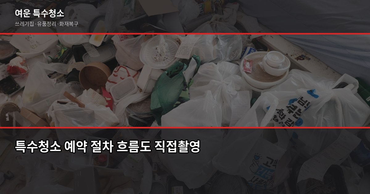 평택 특수청소 예약 전에 알아야 할 것들, 비용부터 절차까지 4