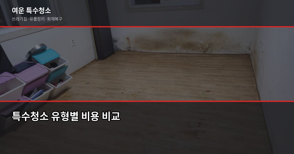 부천 특수청소 추천, 쓰레기집·고독사·유품정리 진행 전 꼭 확인할 것 4