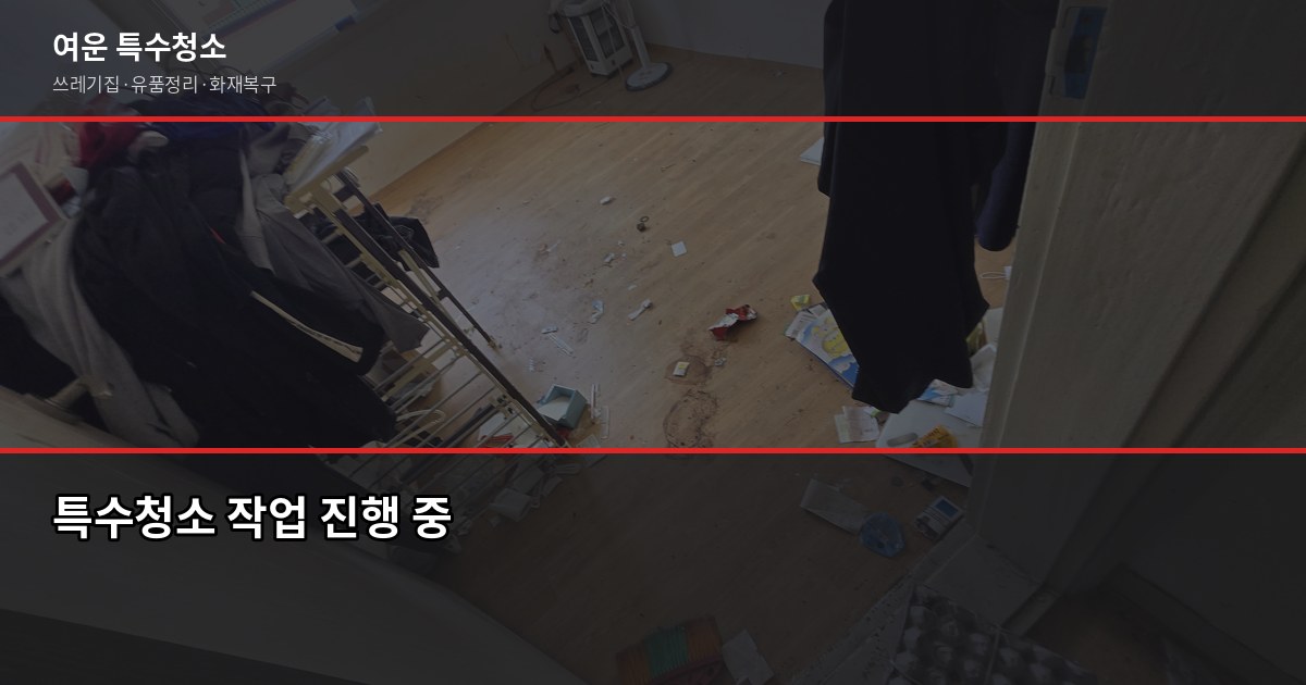 의정부 특수청소 예약, 이렇게 하면 당일 출동까지 가능합니다 4