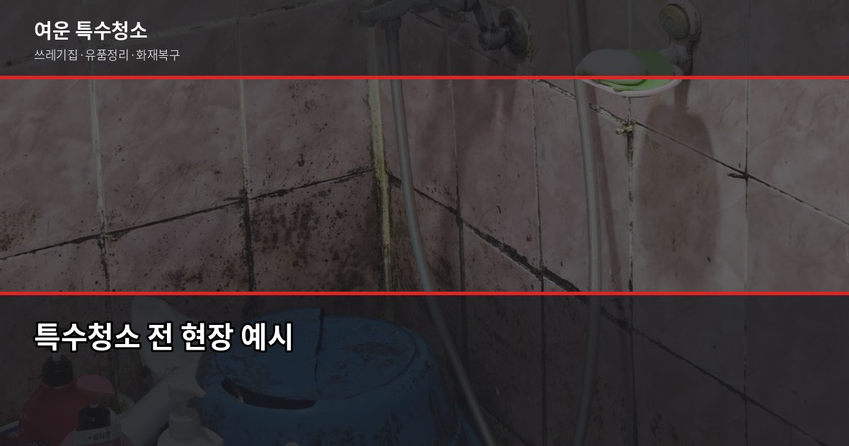 안양시 폐기물 처리 방법, 대형폐기물부터 특수청소까지 4