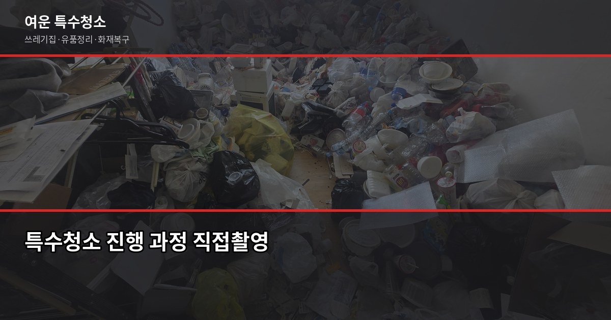 부평구 특수청소, 고독사·쓰레기집·유품정리 비용과 진행 방식 4