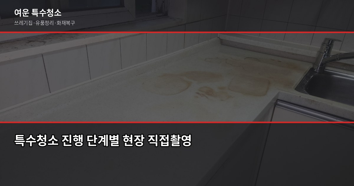 김포 특수청소, 쓰레기집·고독사·유품정리 비용과 진행 방법 4