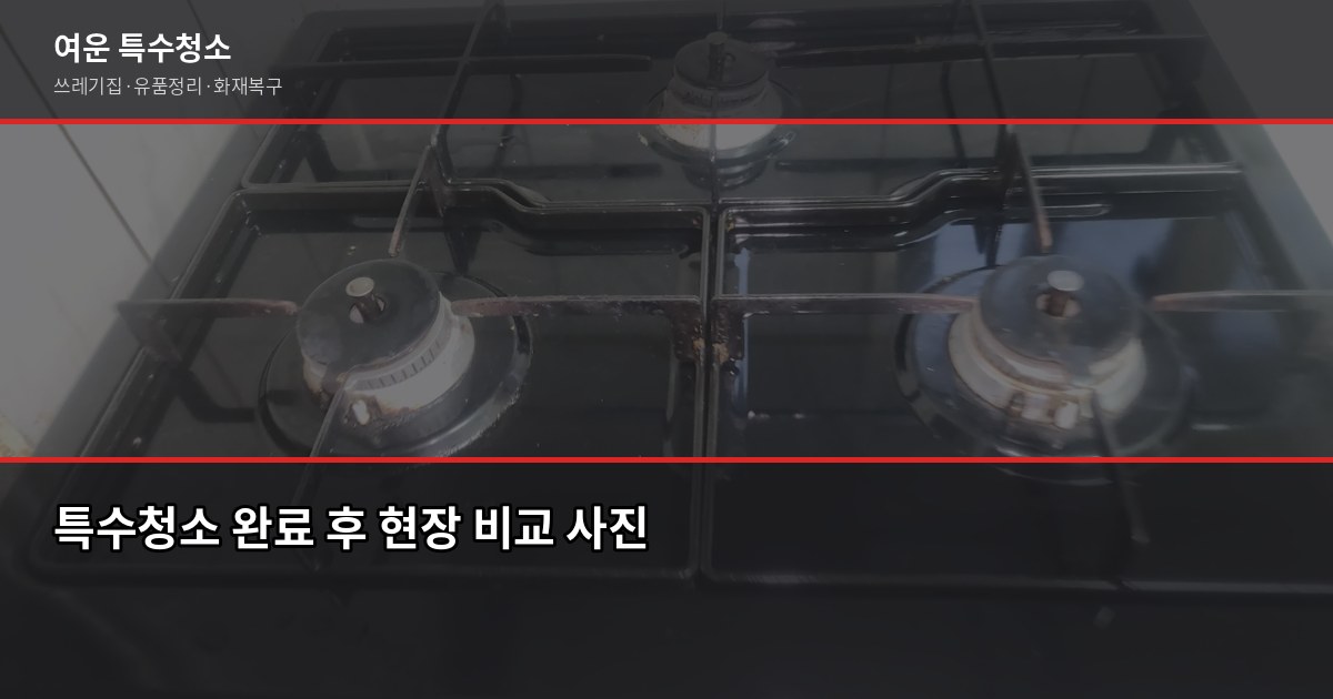 수지구청역 특수청소, 쓰레기집·고독사·유품정리 비용과 진행 과정 5
