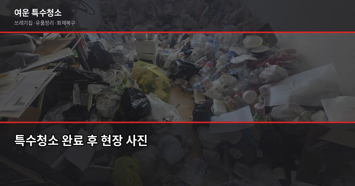 수원 특수청소 전화번호 안내 — 유형별 비용과 상담 전 확인사항 5