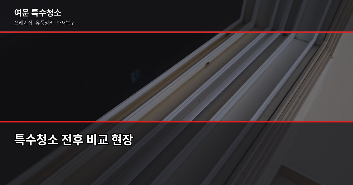 평택 특수청소 잘하는 곳 고르는 법, 이것만 확인하세요 5