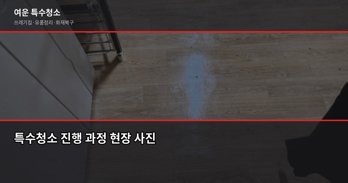 부천 특수청소 추천, 쓰레기집·고독사·유품정리 진행 전 꼭 확인할 것 5