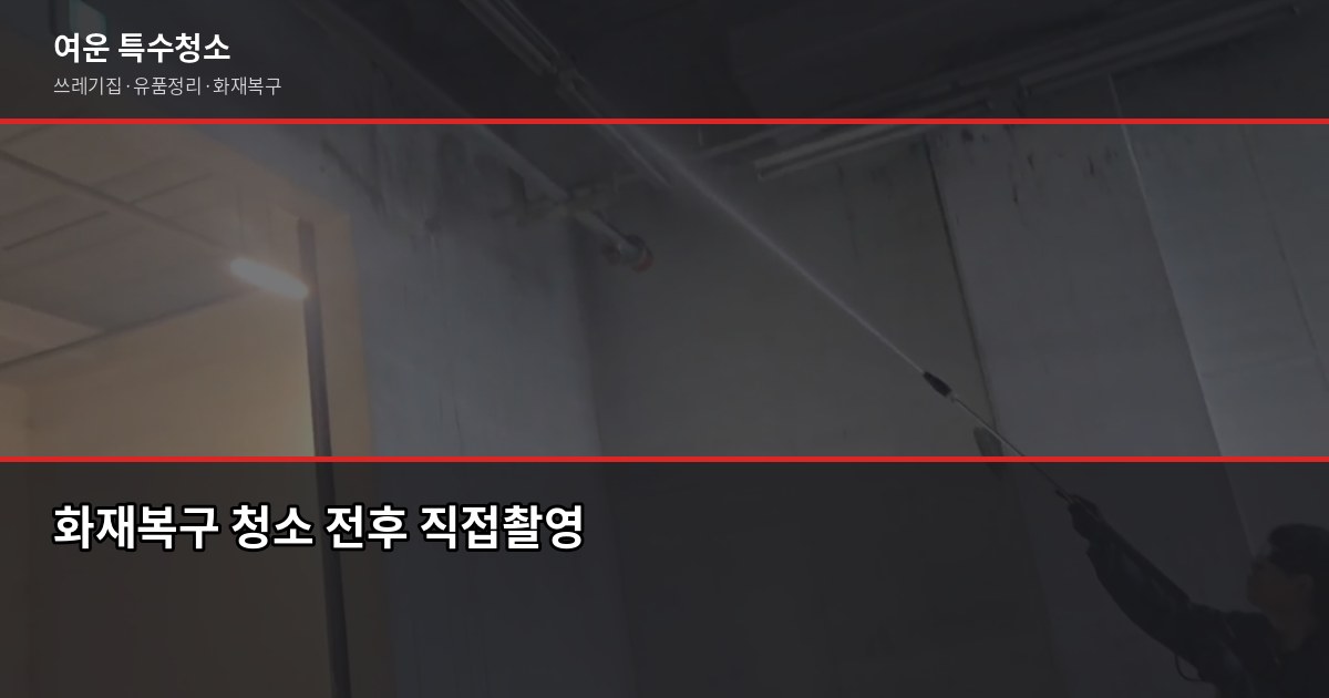 부평구 특수청소 전화번호, 긴급 상황에서 바로 쓰는 안내 5