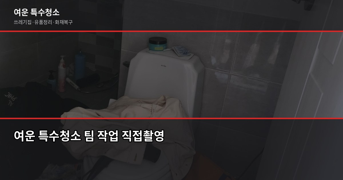 경기 특수청소 연락처, 업체 찾을 때 확인해야 할 것들 6