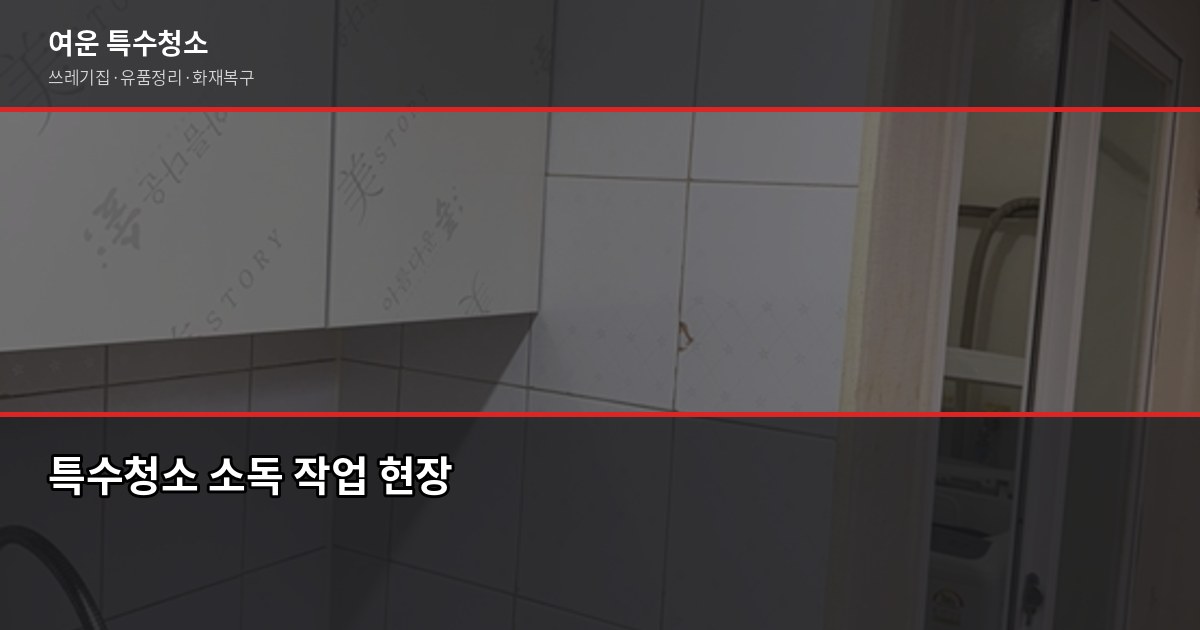 부천시청역 특수청소, 처음 요청할 때 알아두면 좋은 것들 6