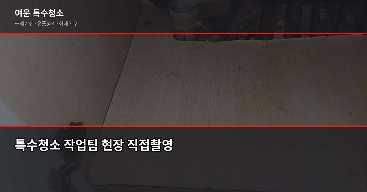 김포 특수청소, 쓰레기집·고독사·유품정리 비용과 진행 방법 6