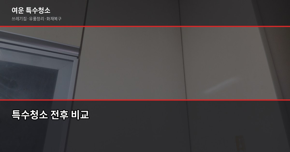 구리 특수청소, 현장 보기 전엔 금액을 말할 수 없는 이유 6