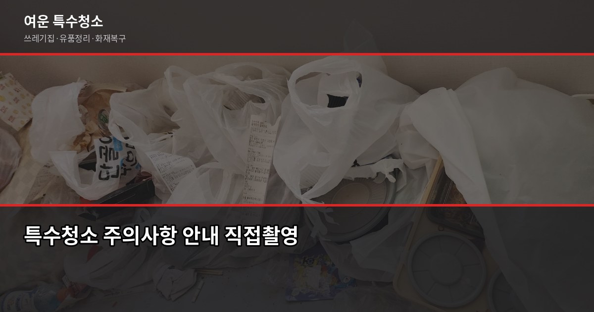 평택 특수청소 예약 전에 알아야 할 것들, 비용부터 절차까지 6