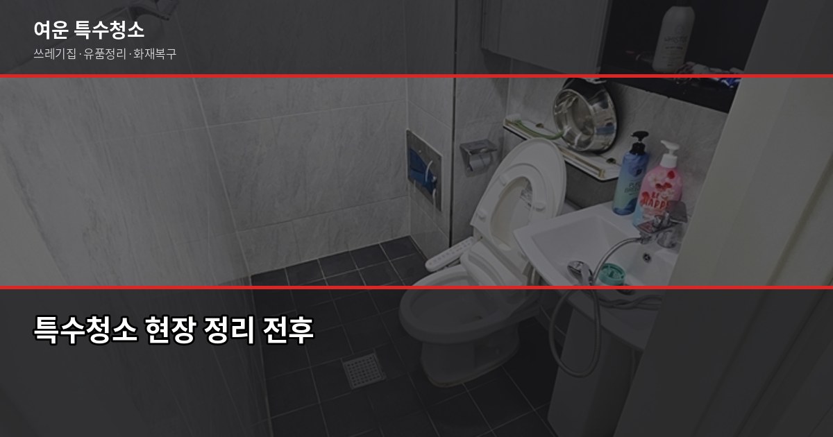 구리시 특수청소 추천, 쓰레기집·유품정리·고독사 현장 어떻게 다를까 6