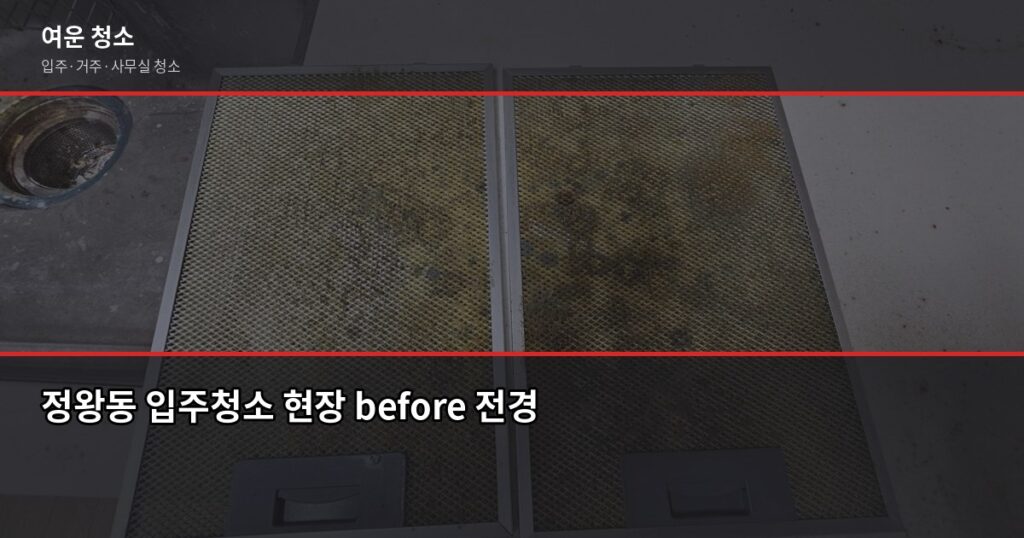 정왕동 청소 예약 전에 확인할 것들, 추가요금 없이 끝내는 방법 - 정왕동 입주청소 현장 before 전경
