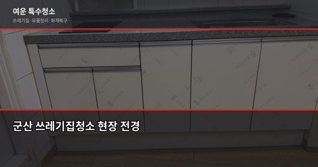 군산 쓰레기집청소 비용, 오염도별로 얼마나 다를까 - 군산 쓰레기집청소 현장 전경
