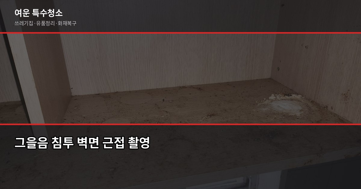 강남 아파트 화재복구청소, 일반 청소로 안 되는 이유와 전문팀 절차 2