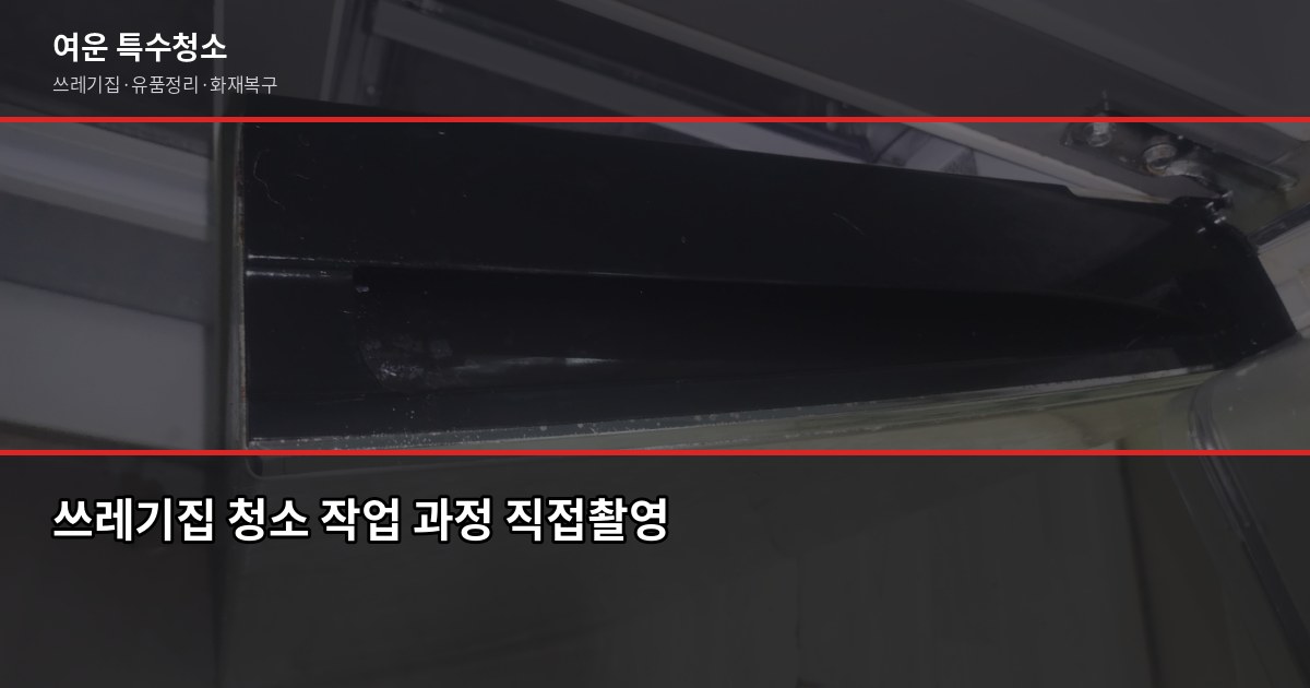 금촌동 특수청소, 업체 고르기 전에 확인할 것들 4