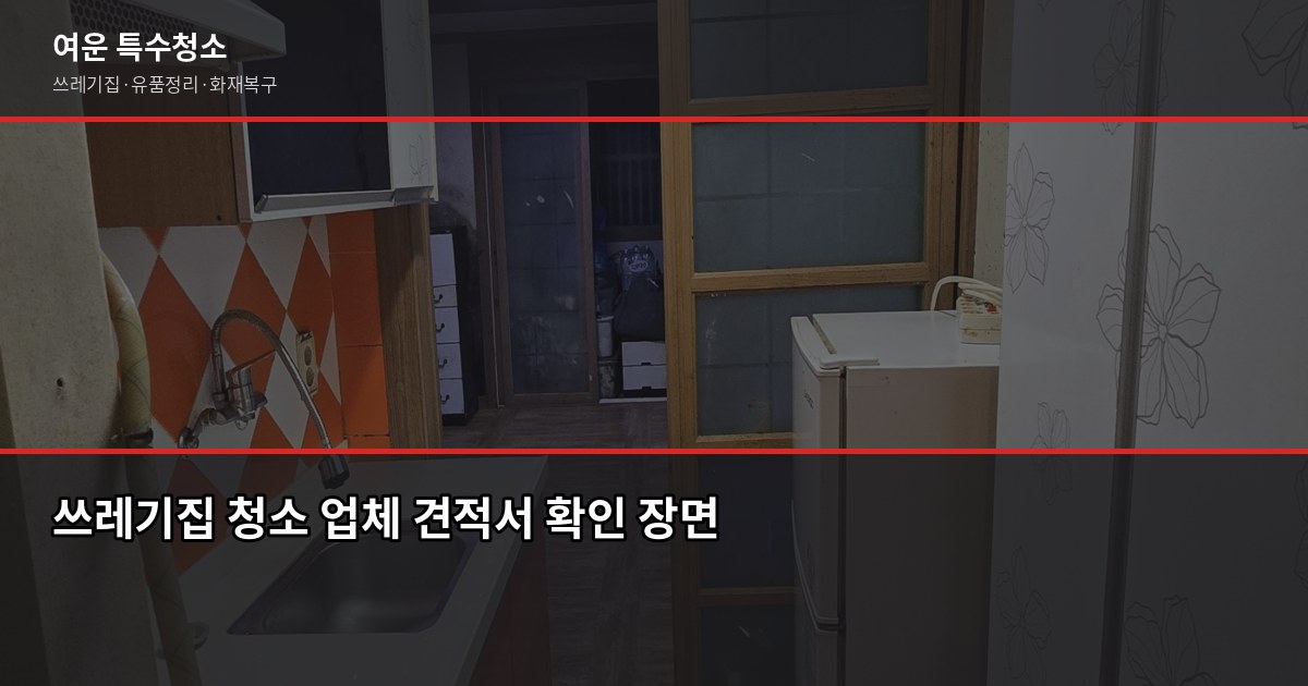 청주 쓰레기집 청소 비용, 오염도별로 얼마나 달라질까 5