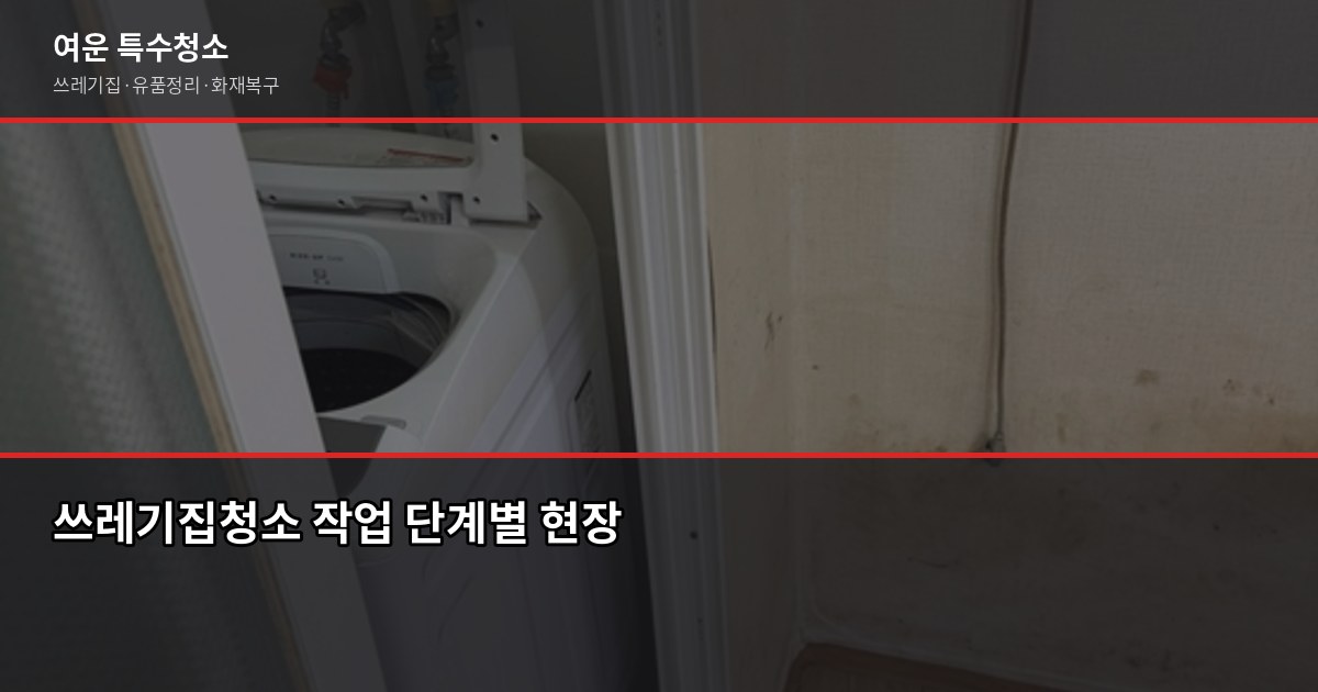 군산 쓰레기집청소 비용, 오염도별로 얼마나 다를까 5