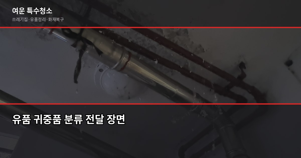 전주 유품정리 비용과 업체 선택 기준, 이것만 확인하세요 5