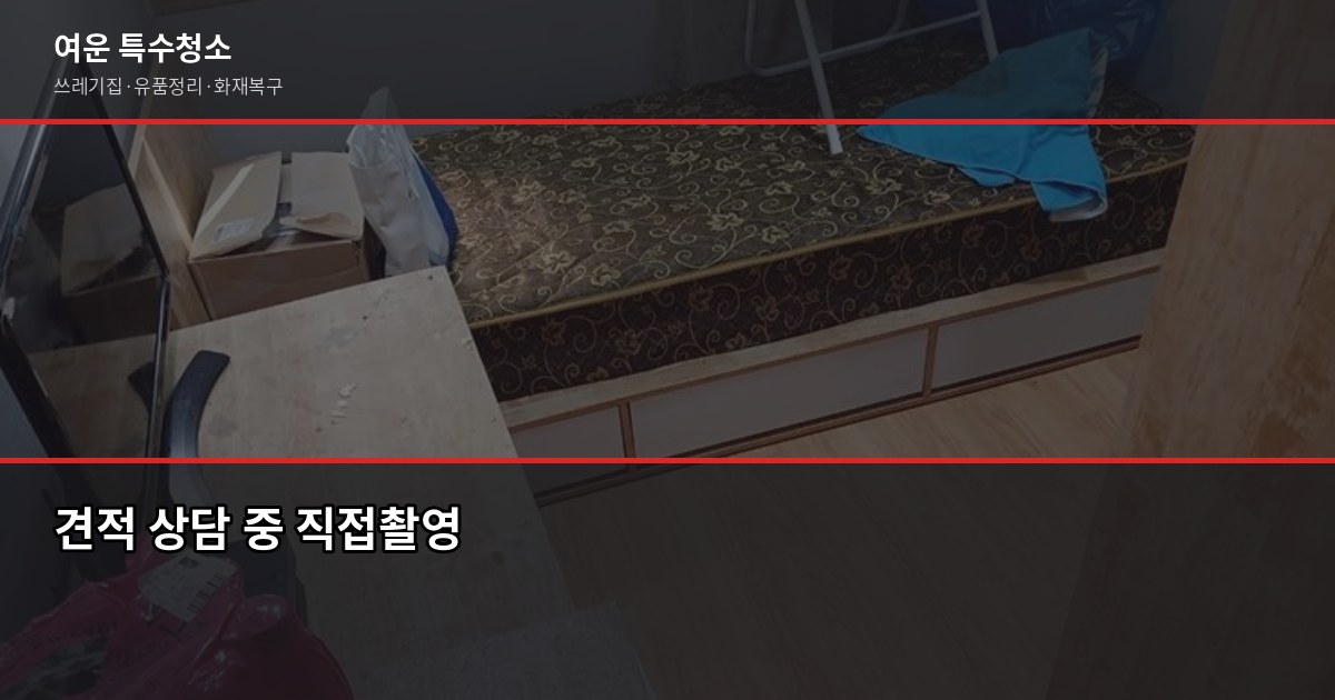 전주 쓰레기집 청소 비용, 오염도별로 얼마나 다를까 6