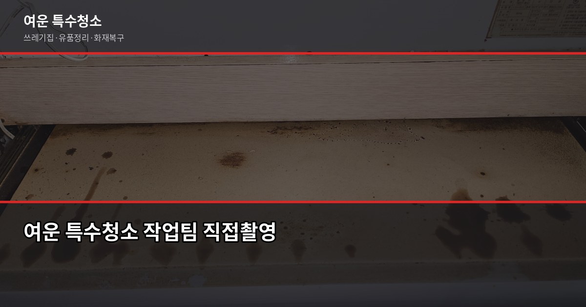 의정부 특수청소 예약 전 꼭 확인할 것들 7